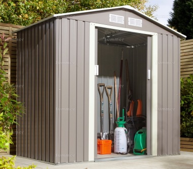 Apex Metal Shed 505 - Choice of 2 Colours, Galvanized Steel