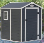Steel Framed Plastic Shed 652 - Honeycomb Polypropylene Panels