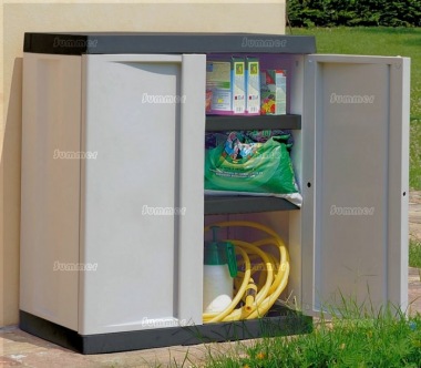 Plastic Storage Cabinet 396 - High Density Polypropylene, Grey Plastic Storage Cabinet 396 - High Density Polypropylene, Grey