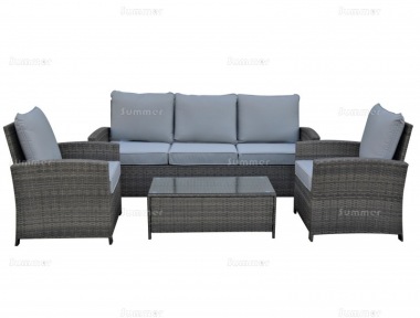 5 Seater Rattan Lounge Set 430 - Steel Frame, 100mm Cushions 5 Seater Rattan Lounge Set 430 - Steel Frame, 100mm Cushions