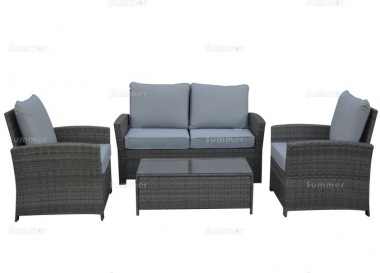 4 Seater Rattan Lounge Set 620 - Steel Frame, 100mm Cushions 4 Seater Rattan Lounge Set 620 - Steel Frame, 100mm Cushions
