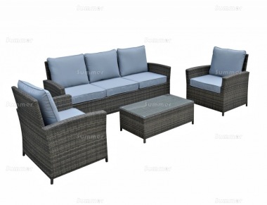 5 Seater Rattan Lounge Set 631 - Aluminium Frame, 100mm Cushions 5 Seater Rattan Lounge Set 631 - Aluminium Frame, 100mm Cushions