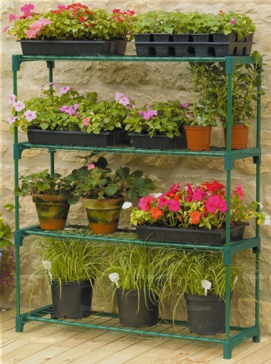 Green 4 Tier Shelf Unit 348 Green 4 Tier Shelf Unit 348
