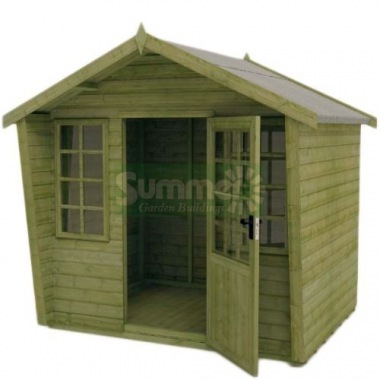 Cabin Style Apex Summerhouse 387 - Georgian Cabin Style Apex Summerhouse 387 - Georgian