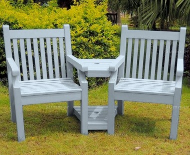 Synthetic Wood Love Seat 083 - Blue Finish, Maintenance Free Synthetic Wood Love Seat 083 - Blue Finish, Maintenance Free