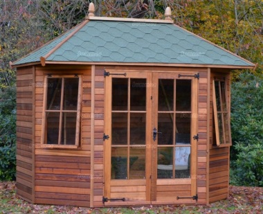 Bay Fronted Hipped Summerhouse 117 - Six Sided