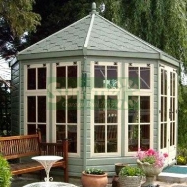 Georgian Octagonal Summerhouse 951 - Painted Georgian Octagonal Summerhouse 951 - Painted