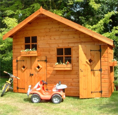 Two Storey Playhouse 42 - With Garage