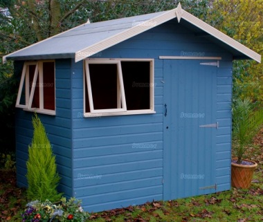 Shiplap Transverse Apex Shed 430 - Painted, Joinery Windows