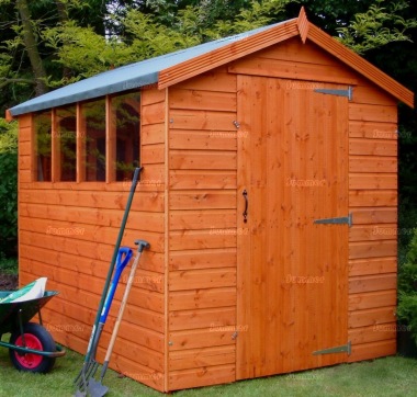 Apex Shed 52 - Shiplap, T and G Floor and Roof, Fitted Free