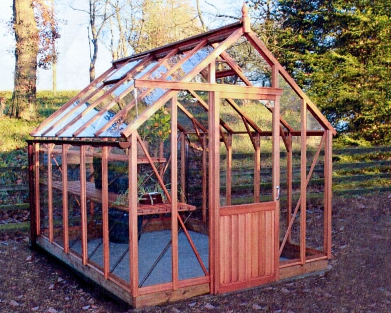 Wooden Greenhouse 702 - Toughened Glass