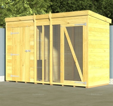 Pressure Treated Kennel and Run 217 - Mesh Front, Fast Delivery Pressure Treated Kennel and Run 217 - Mesh Front, Fast Delivery