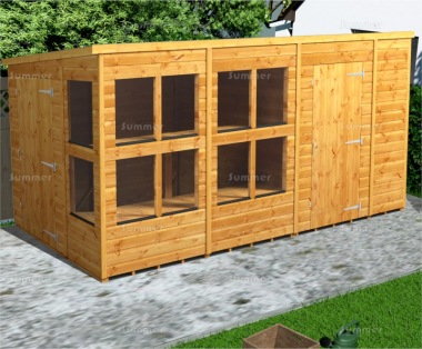 Pent Potting Shed 828 - Fast Delivery, Two Rooms Pent Potting Shed 828 - Fast Delivery, Two Rooms