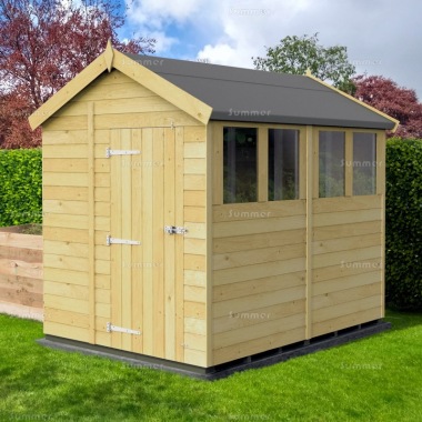Pressure Treated Apex Shed 136 - Fast Delivery, Many Possible Designs