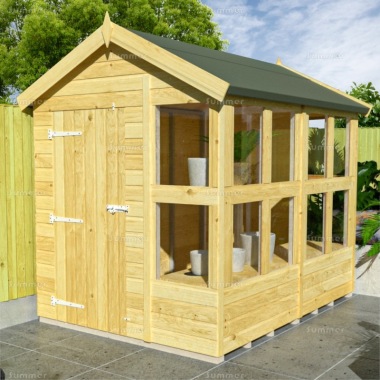 Pressure Treated Apex Potting Shed 221 - Fast Delivery, Many Possible Designs Pressure Treated Apex Potting Shed 221 - Fast Delivery, Many Possible Designs