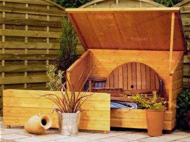 Shiplap Small Storage Chest 252 - Hinged Lid, Removable Panel, FSC® Certified