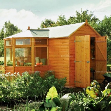 Corner Potting Shed 339 – Shiplap, Part Glazed Roof Corner Potting Shed 339 – Shiplap, Part Glazed Roof