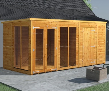 Pent Summerhouse 811 - Fast Delivery, Two Rooms