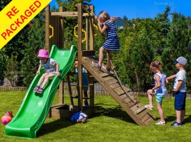 Repackaged Tower Play Centre 414 - With Slide and Climbing Ramp Repackaged Tower Play Centre 414 - With Slide and Climbing Ramp